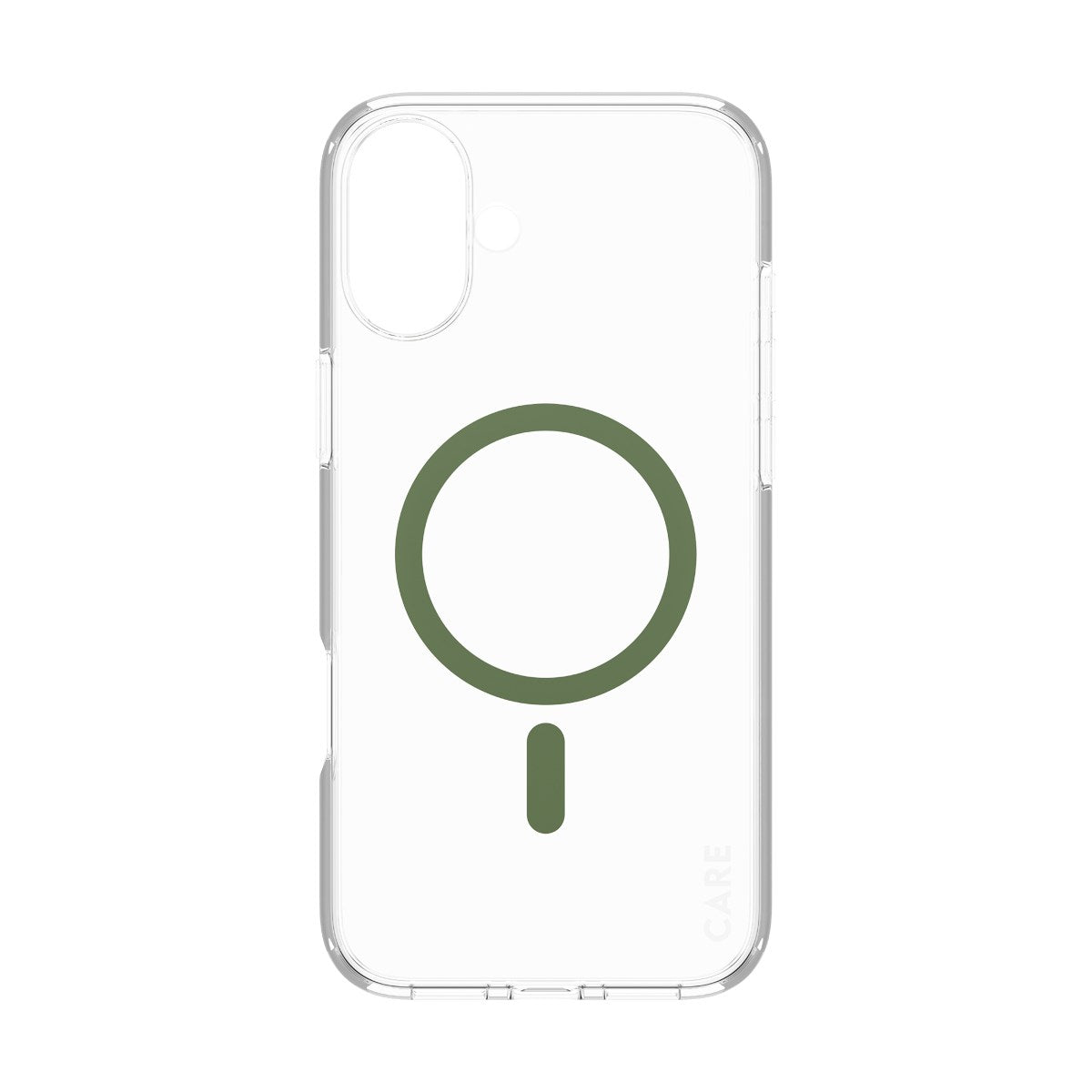 CARE by PanzerGlass® Flagship Case Transparent Urban Combat m. Grün MagSafe iPhone 16 Plus